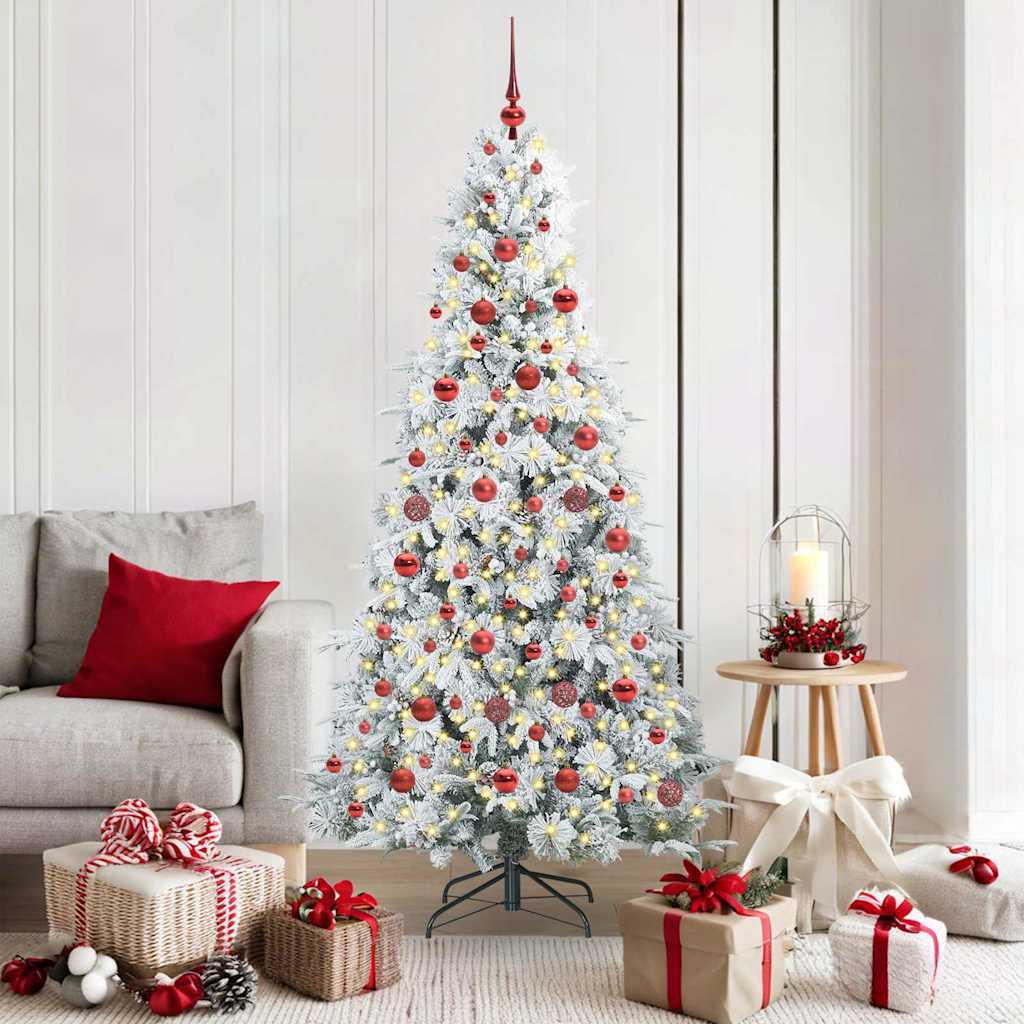 Albero Di Natale Artificiale Con Rami Pieghevoli Verde 180 cm