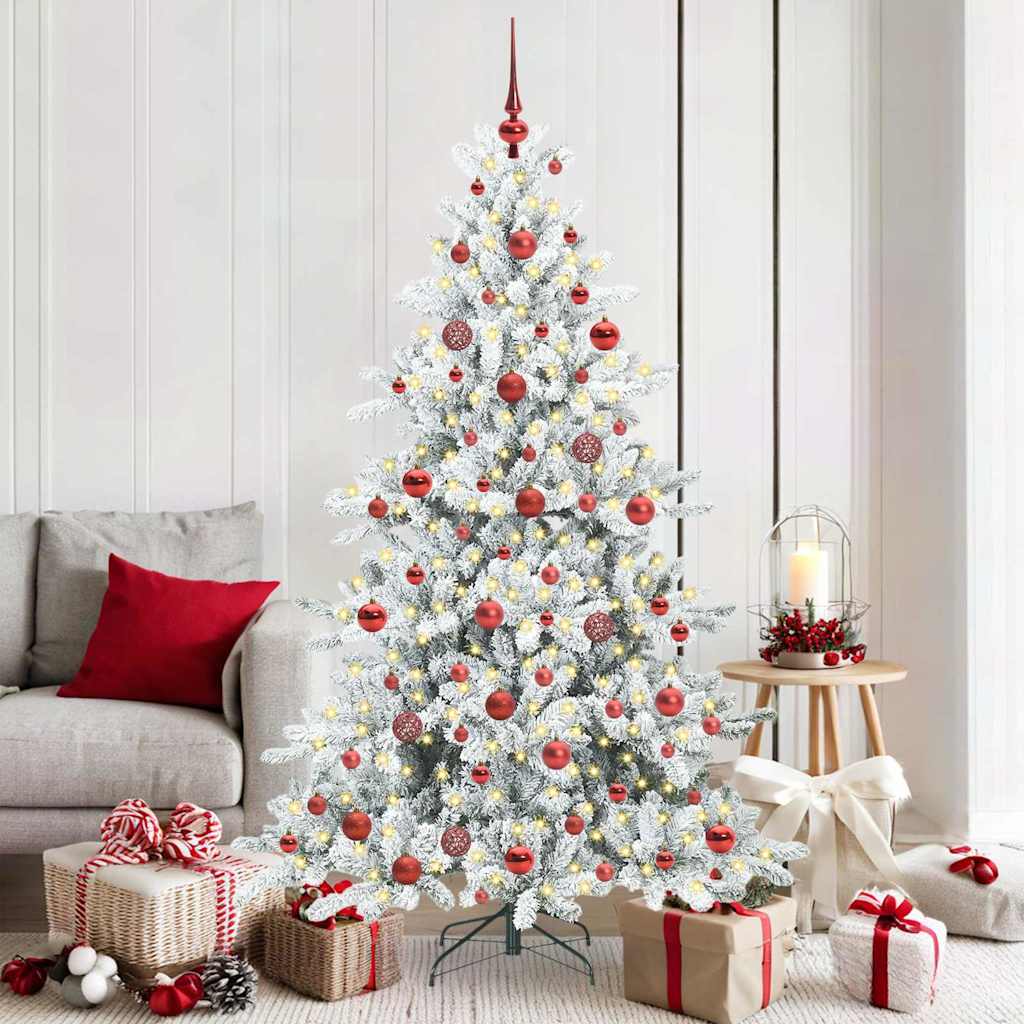 Albero Di Natale Artificiale Con Rami Pieghevoli 180 Cm Pvc