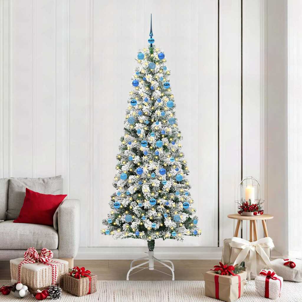 Albero Di Natale Artificiale Con Rami Pieghevoli 210 cm