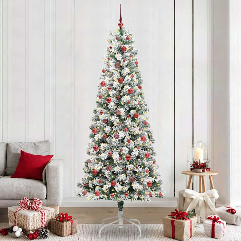 Albero Di Natale Artificiale Con Rami Pieghevoli 240 cm