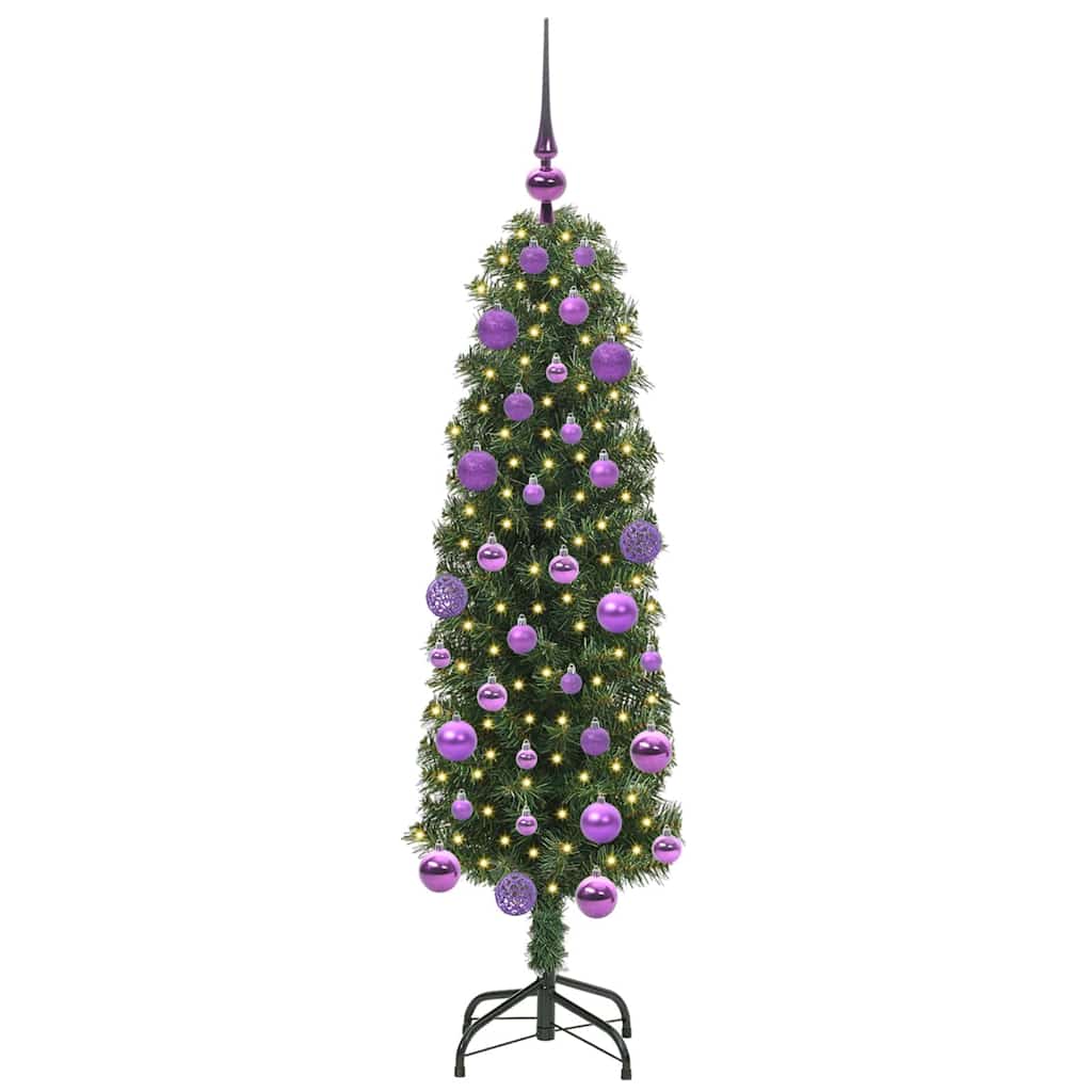 Albero Di Natale Artificiale Con 150 Led Verde 120 cm - Image 3