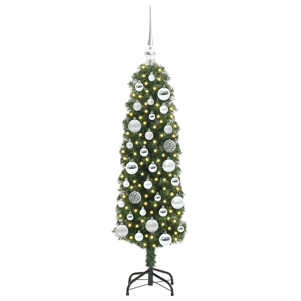 Albero Di Natale Artificiale Con 150 Led Verde 120 cm - Image 3