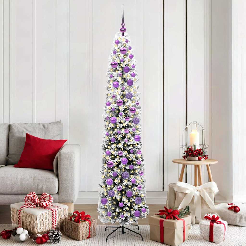 Albero Di Natale Artificiale Con 300 Led Verde 180 cm