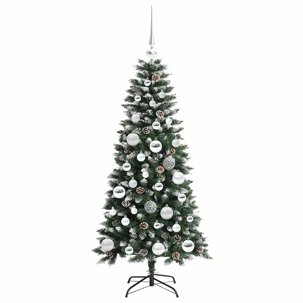 Albero Di Natale Artificiale Con 150 Led Verde 120 cm - Image 4