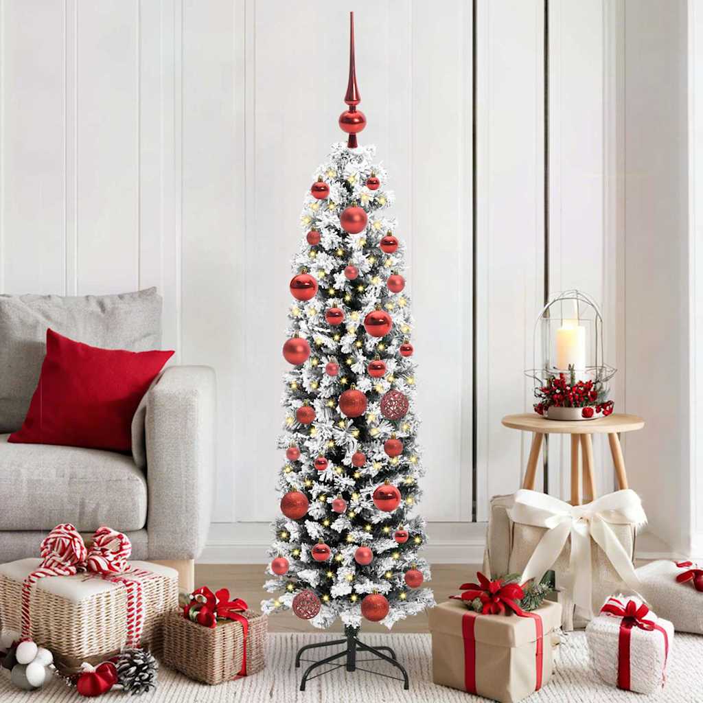 Albero Di Natale Artificiale Con 150 Led Verde 150 cm