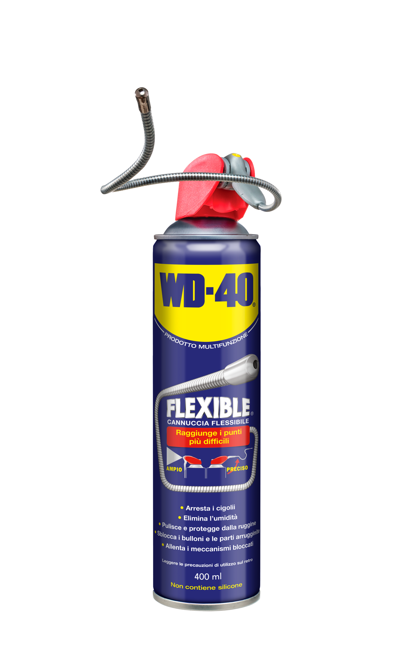 WD-40, Prodotto Multifunzione - Cannuccia Flessibile - 400 ml
