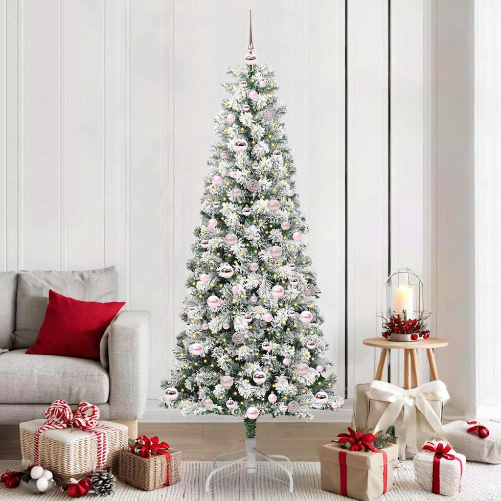 Albero Di Natale Artificiale Con Rami Pieghevoli 210 cm