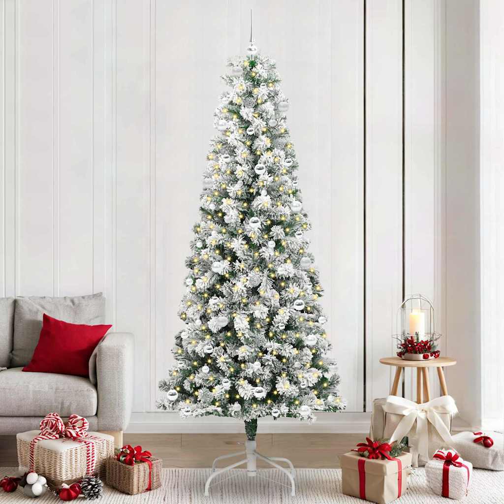 Albero Di Natale Artificiale Con Rami Pieghevoli 240 cm
