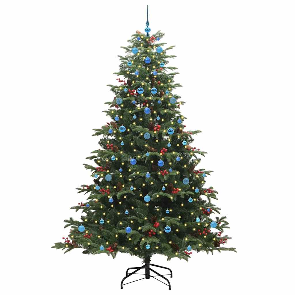 Albero Di Natale Artificiale Con 300 Led Verde 240 cm - Image 3