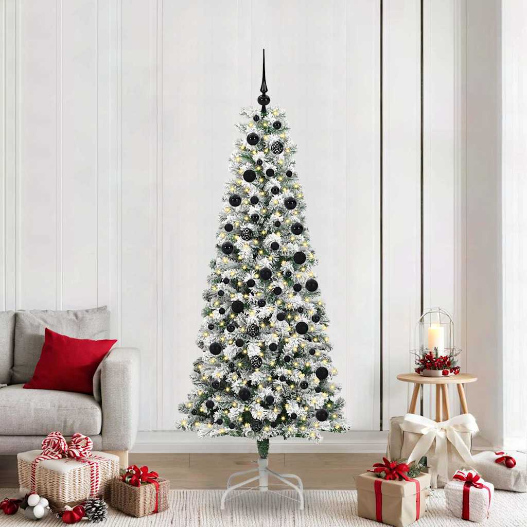 Albero Di Natale Artificiale Con Rami Pieghevoli 210 cm