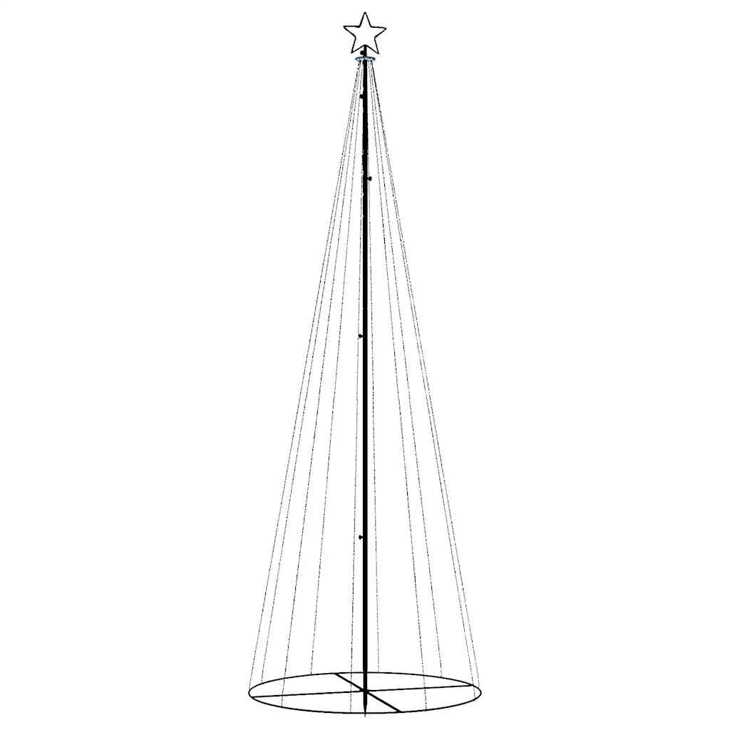 Albero Di Natale A Cono Colorato 310 Led 100x300 cm - Image 3