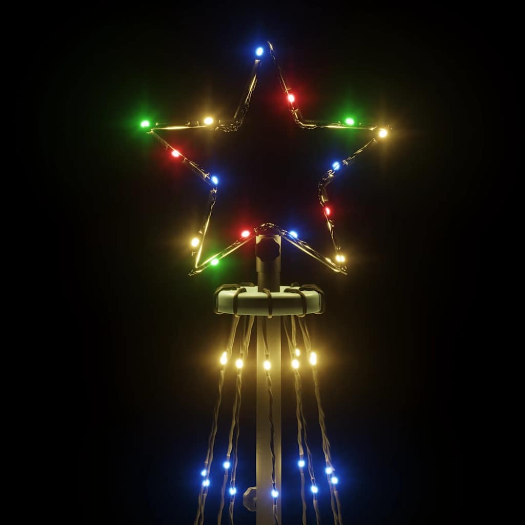 Albero Di Natale A Cono Colorato 310 Led 100x300 cm - Image 4