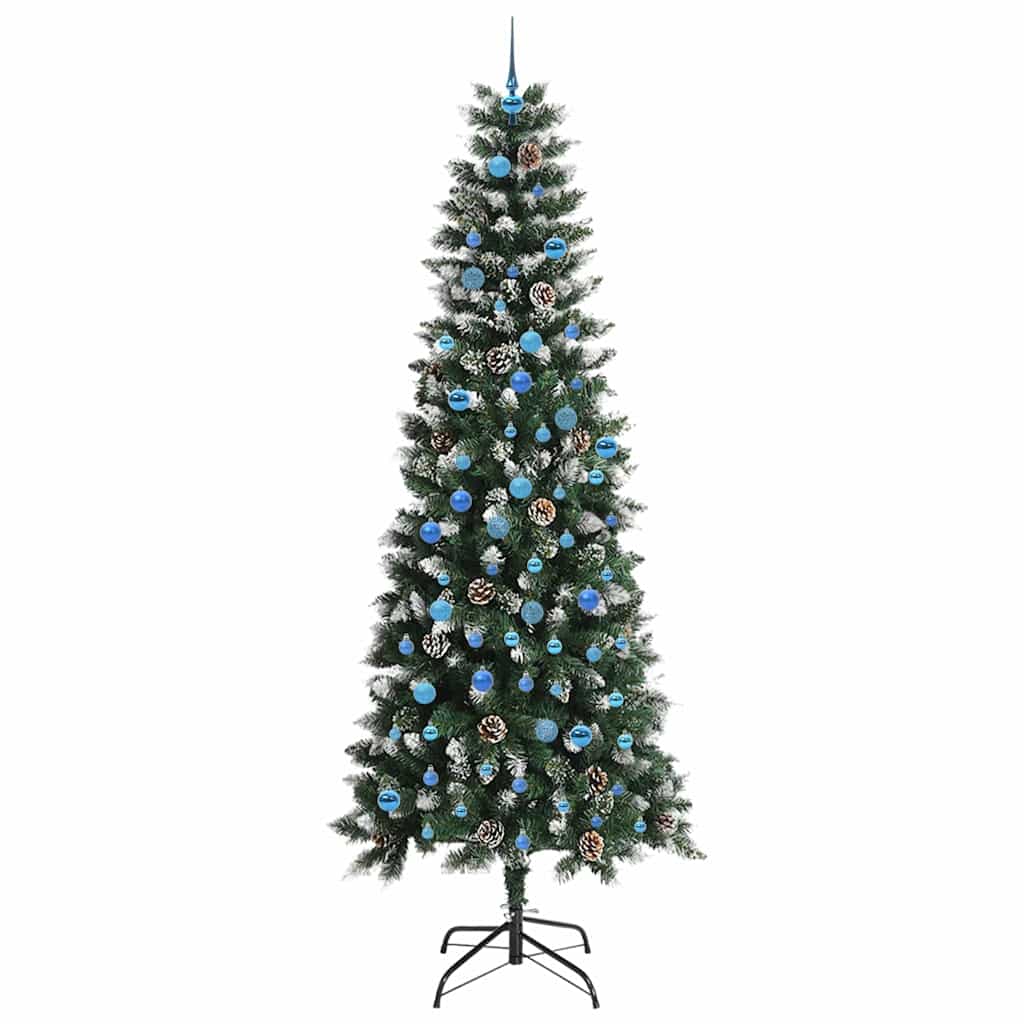 Albero Di Natale Artificiale Con 300 Led Verde 240 cm - Image 3
