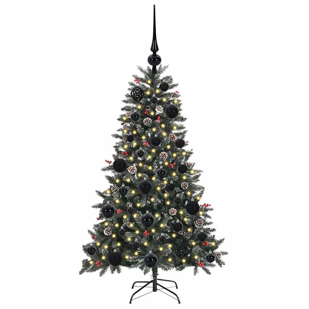 Albero Di Natale Artificiale Con 150 Led Verde 120 cm - Image 3