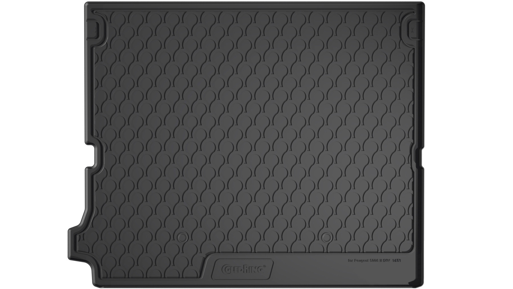 Vasca Baule Su Misura In Gomma Sintetica - Compatibile Per  Peugeot 5008 (01/17>08/24) 5 Posti, 7 Posti