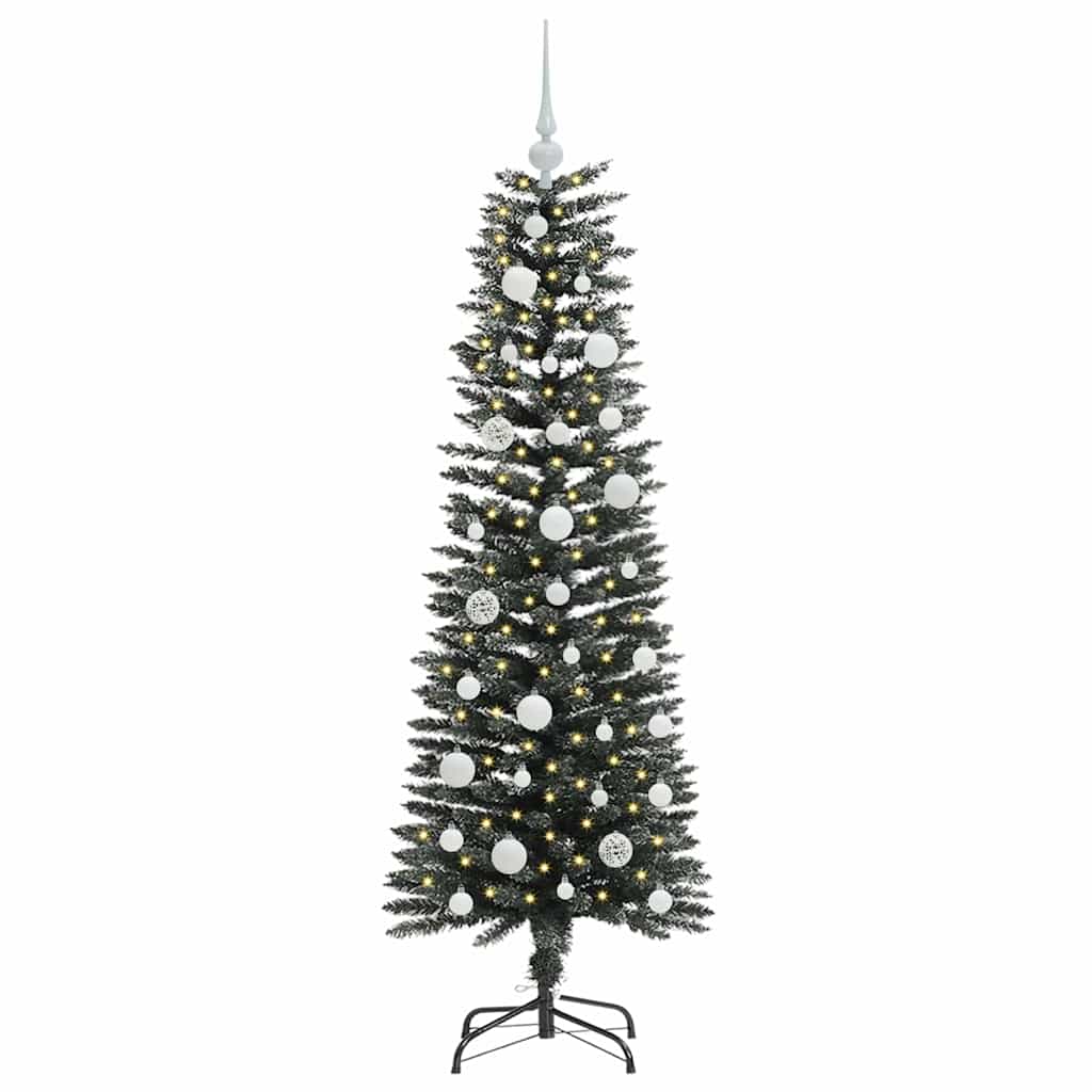 Albero Di Natale Artificiale Con 150 Led Verde 120 cm - Image 3