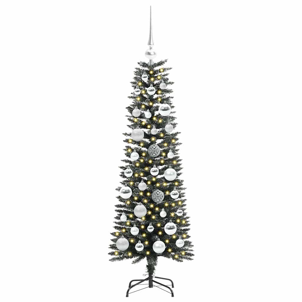 Albero Di Natale Artificiale Con 150 Led Verde 120 cm - Image 3