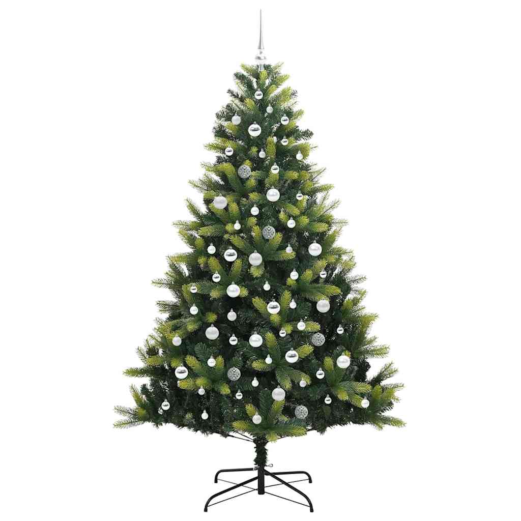 Albero Di Natale Artificiale A Cerniera Con 300 Led 210 cm - Image 4