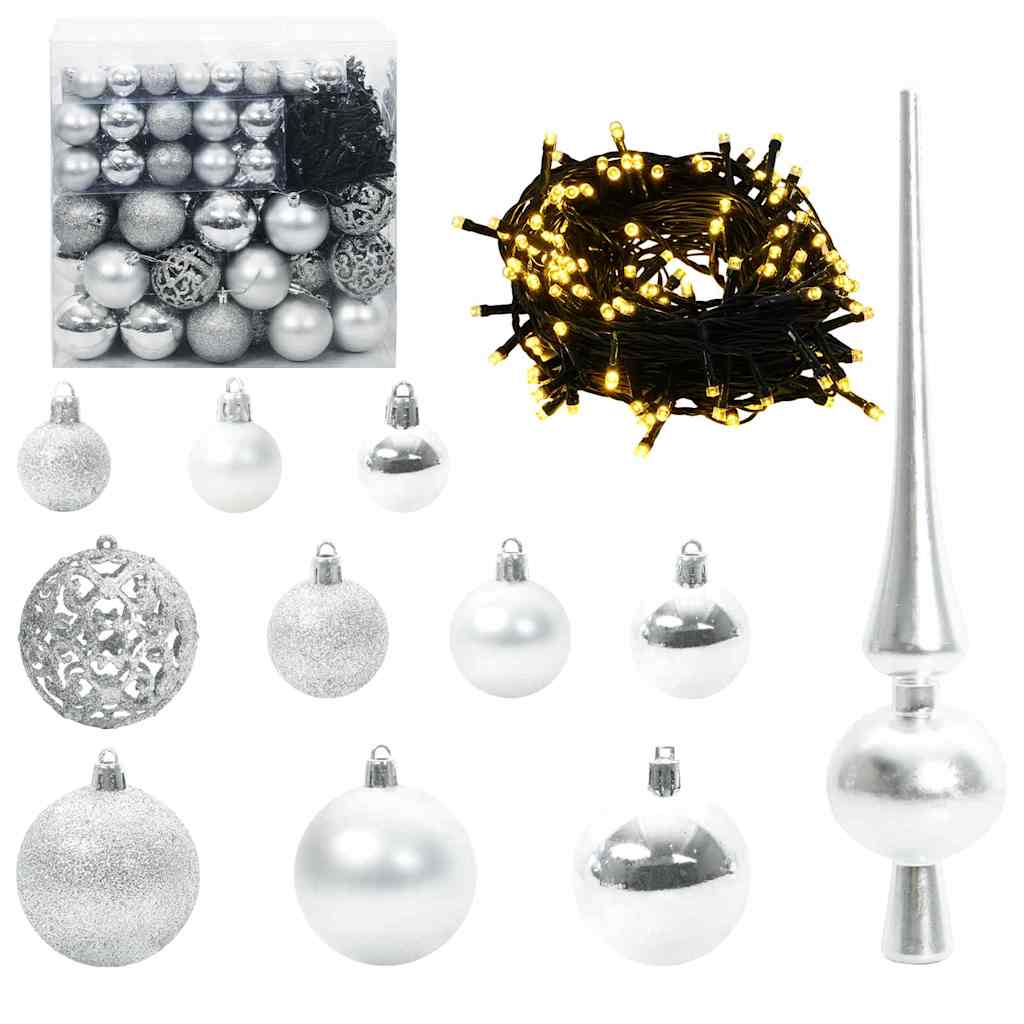 Albero Di Natale Artificiale A Cerniera Con 300 Led 210 cm - Image 6