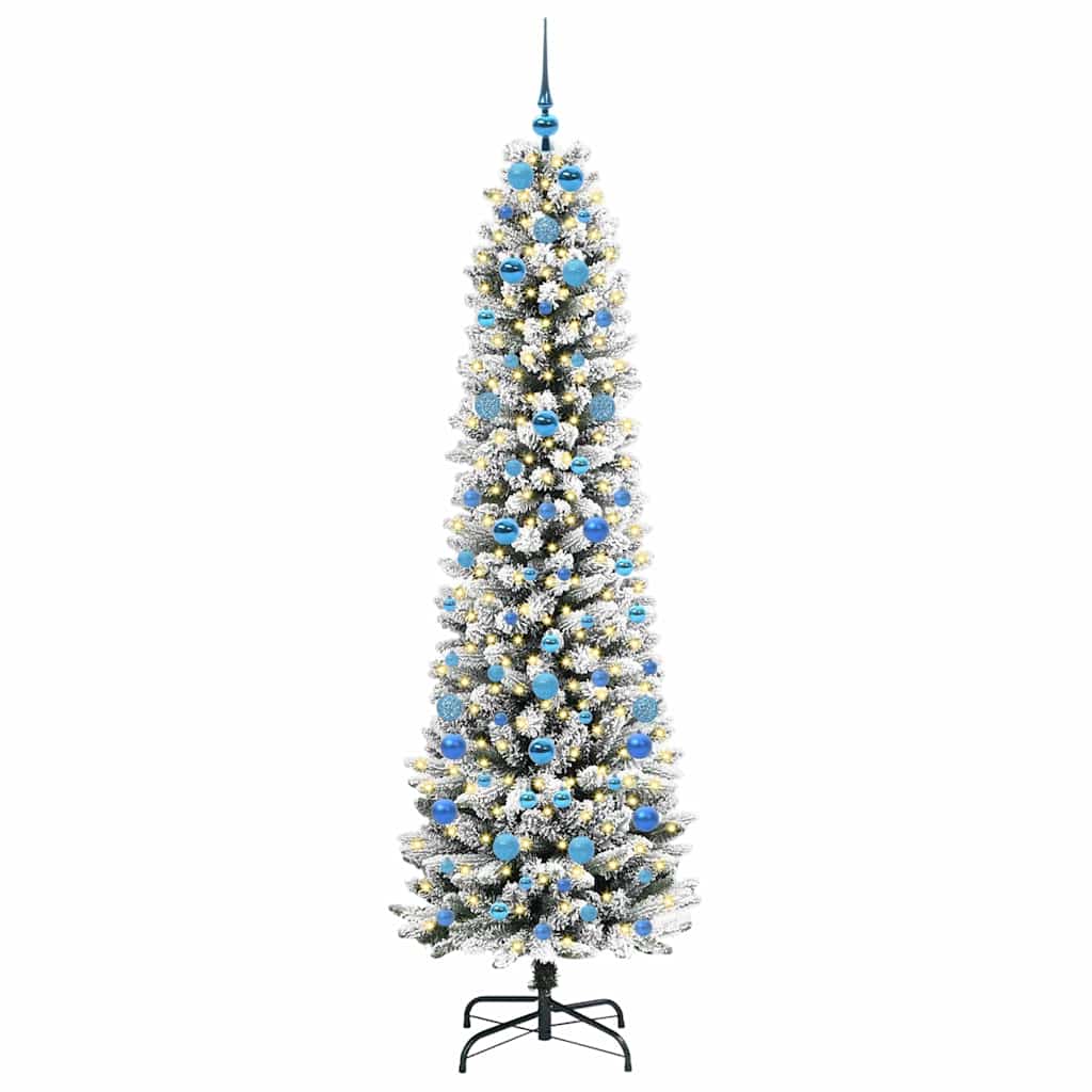 Albero Di Natale Artificiale Con 300 Led Bianco 210 cm - Image 3