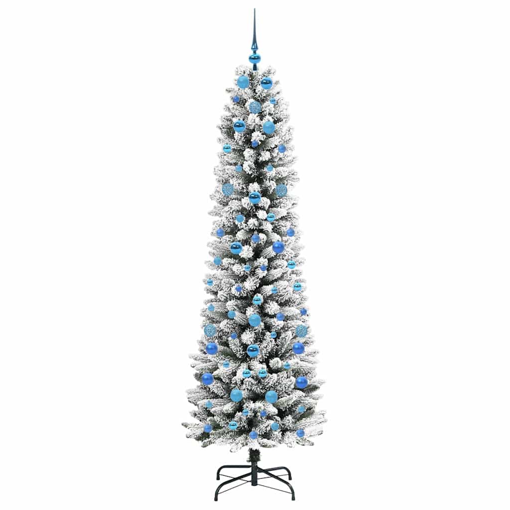 Albero Di Natale Artificiale Con 300 Led Bianco 210 cm - Image 4