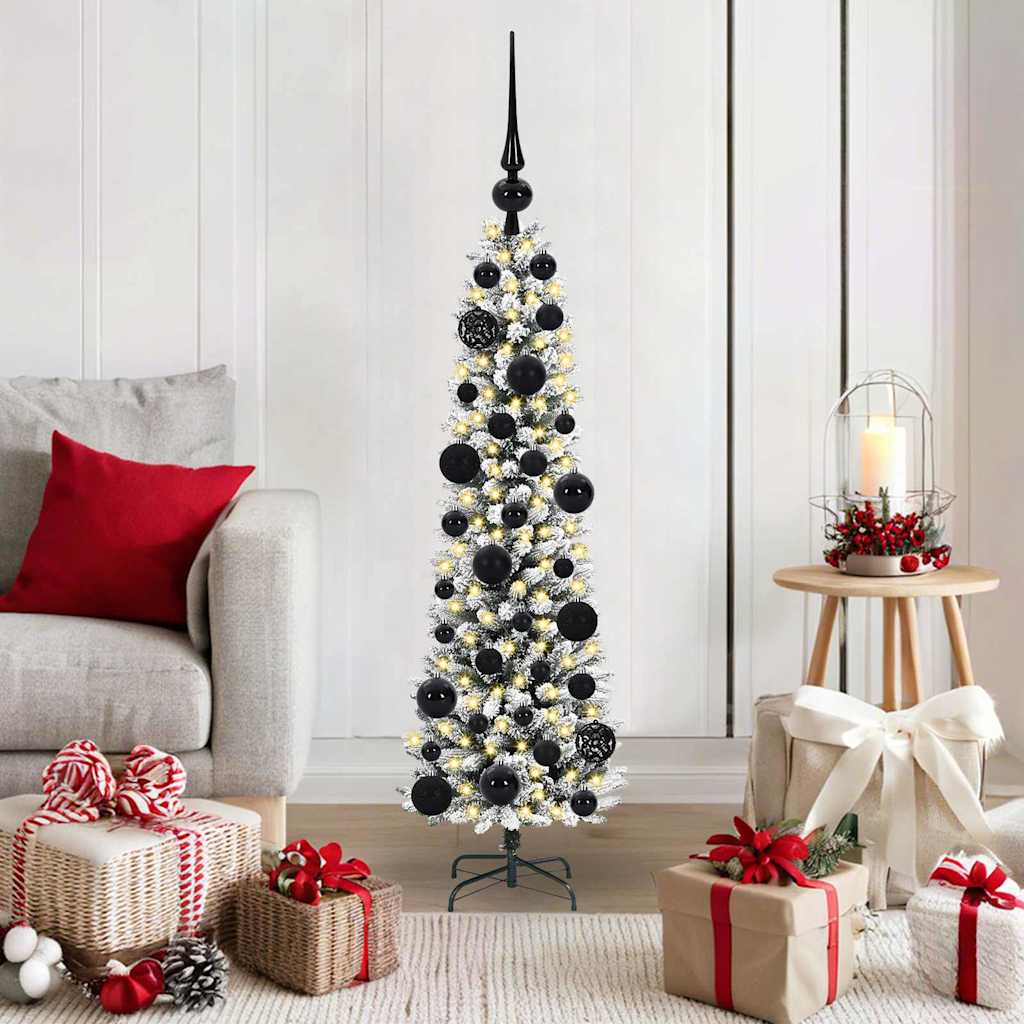 Albero Di Natale Artificiale Con 150 Led Bianco 120 cm