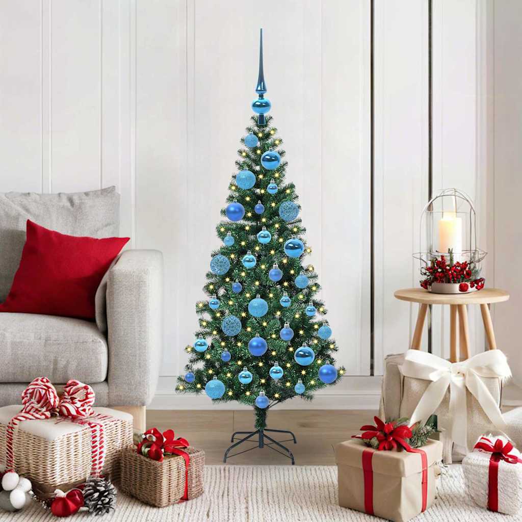 Albero Di Natale Artificiale Con Luci Integrate Verde 120 cm