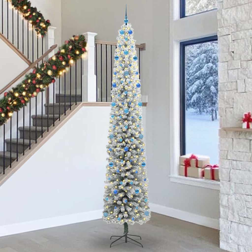 Albero Di Natale Artificiale Con 300 Led Verde 300 cm