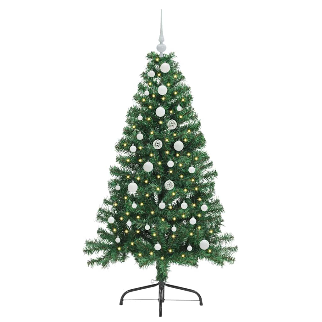 Albero Di Natale Artificiale Con Luci Integrate Verde 150 cm - Image 3