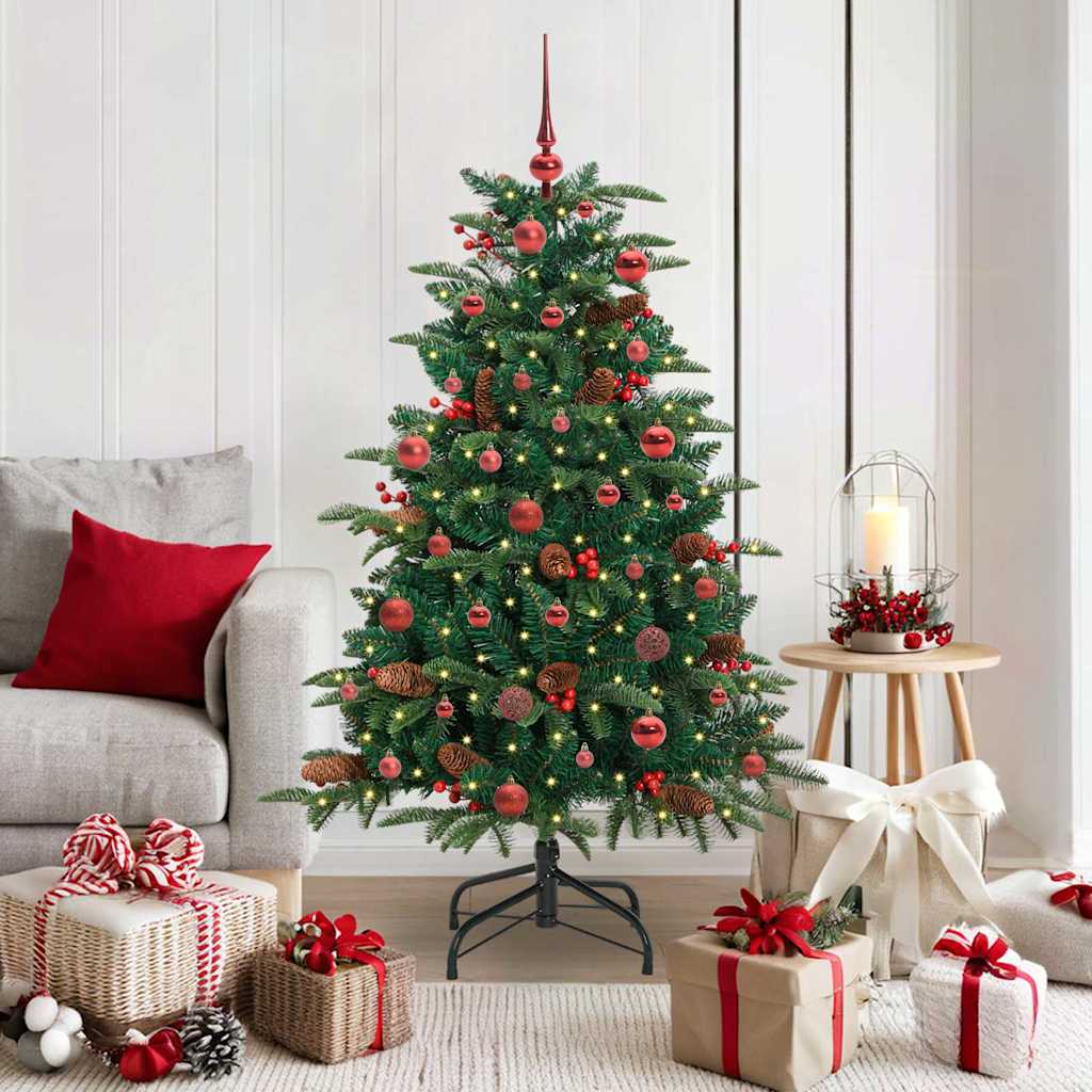 Albero Di Natale Artificiale Con 150 Led Verde 150 cm