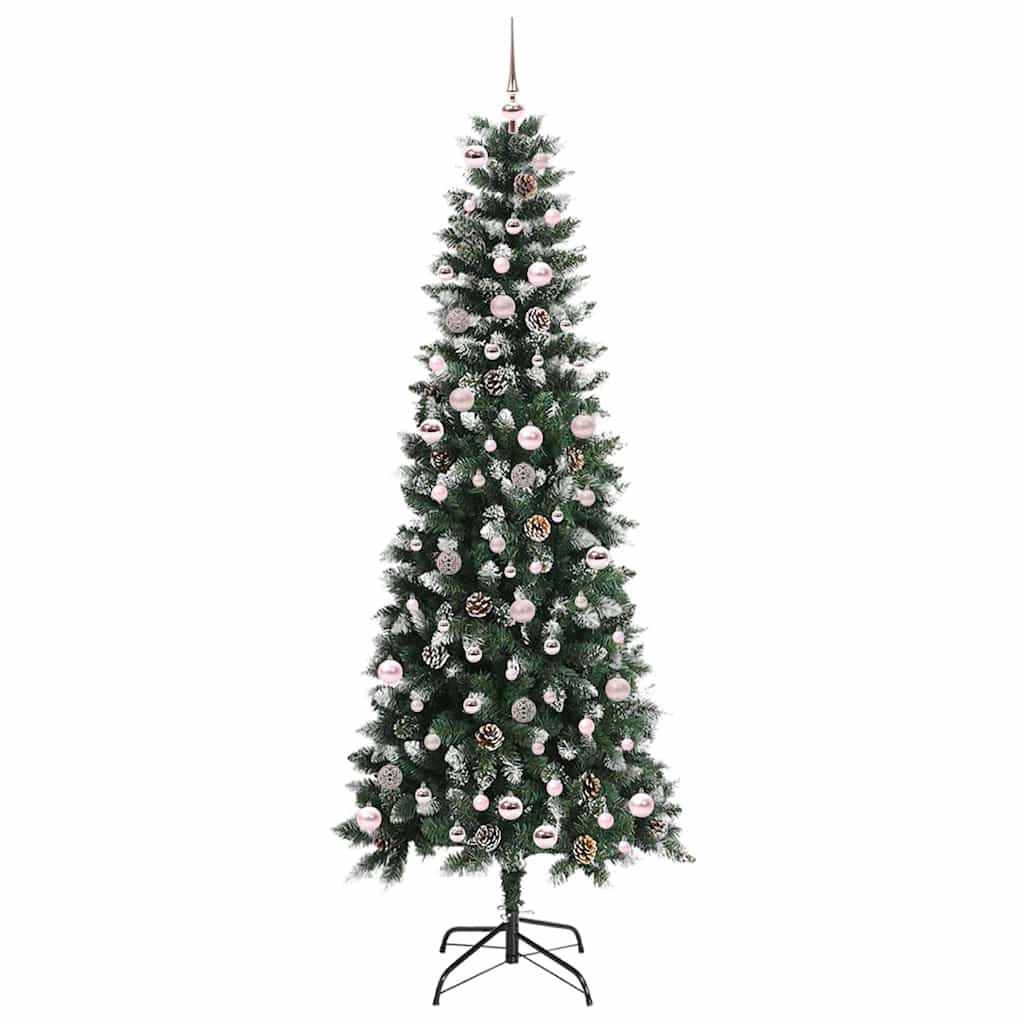 Albero Di Natale Artificiale Con 300 Led Verde 240 cm - Image 4