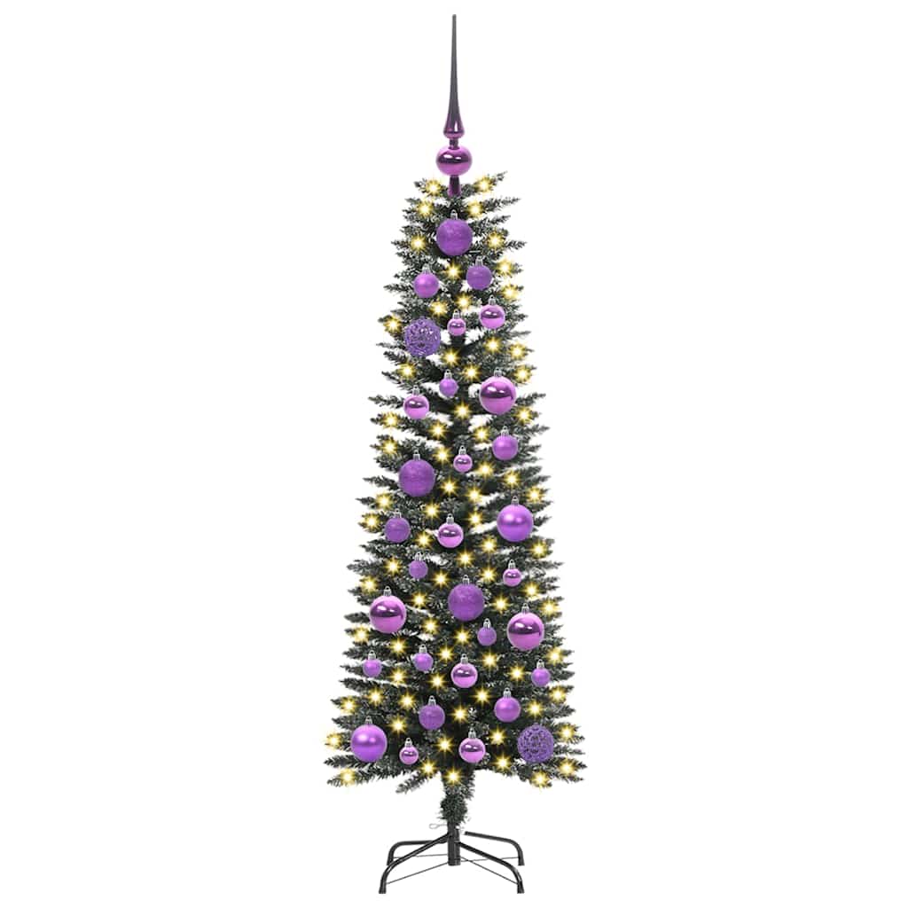 Albero Di Natale Artificiale Con 150 Led Verde 120 cm - Image 3