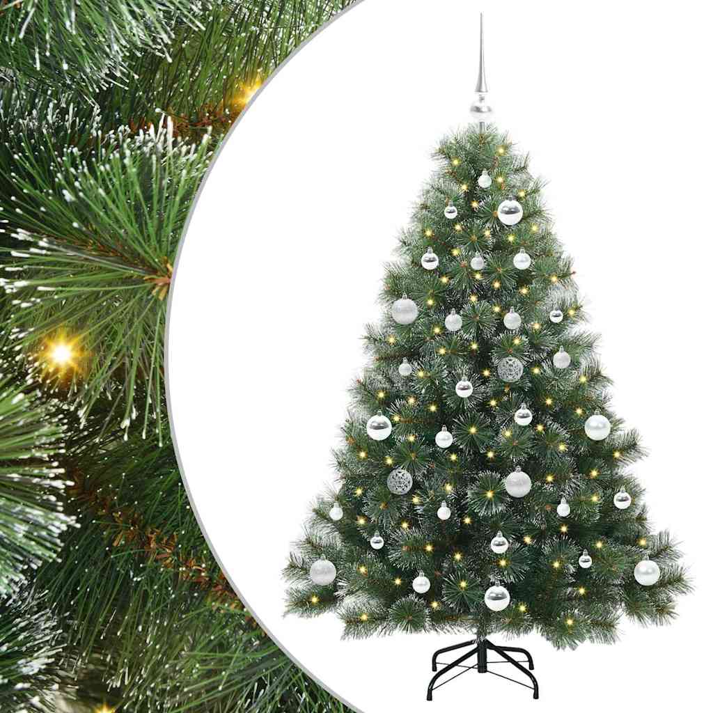 Albero Di Natale Artificiale Con 150 Led Verde 150 Cm Pe E Pvc - Image 2