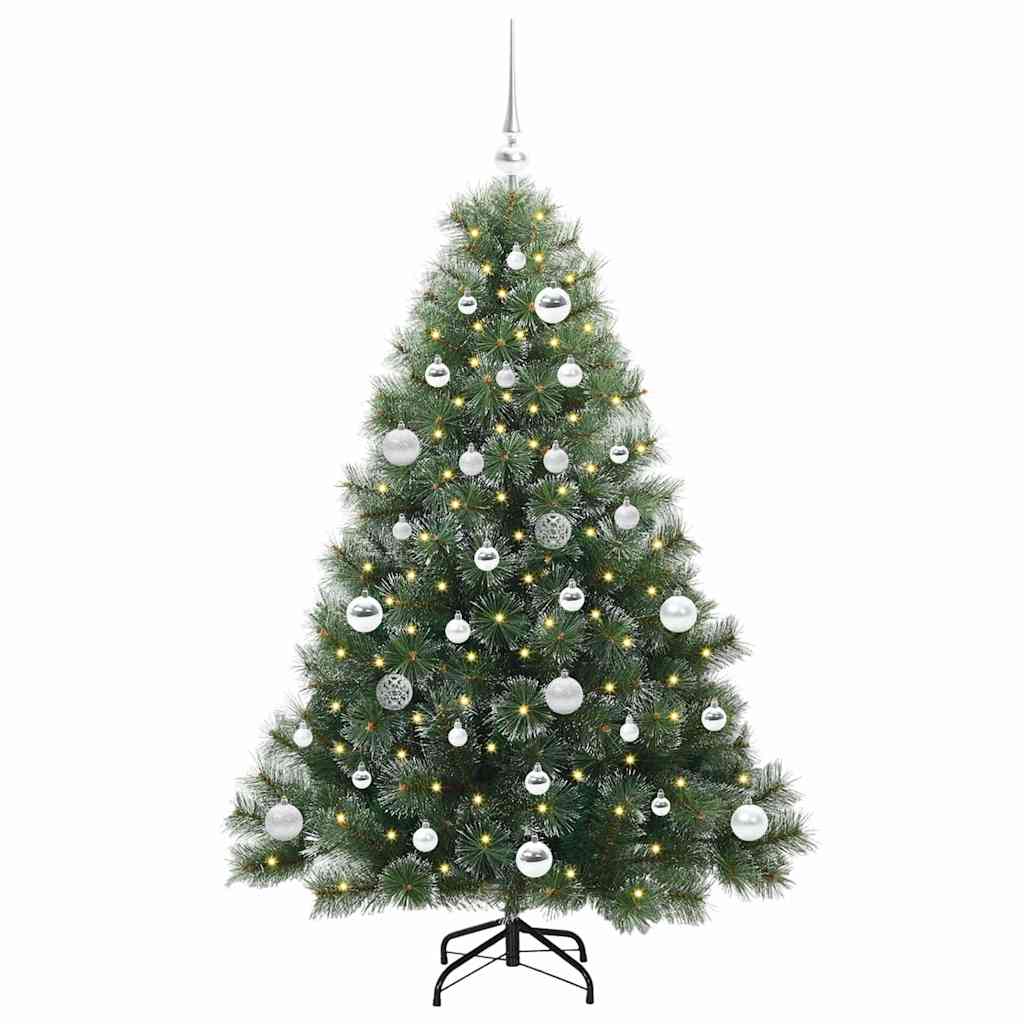 Albero Di Natale Artificiale Con 150 Led Verde 150 Cm Pe E Pvc - Image 3