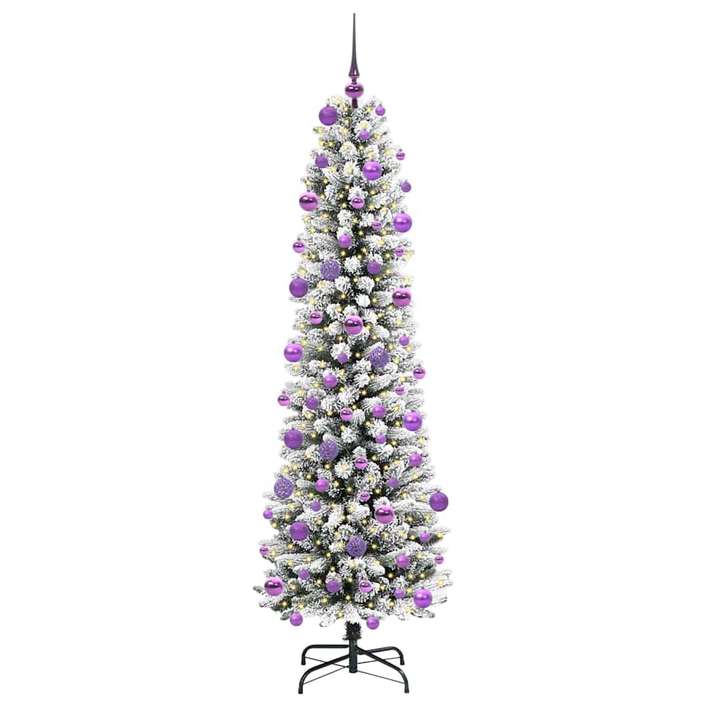 Albero Di Natale Artificiale Con 300 Led Bianco 210 cm - Image 3