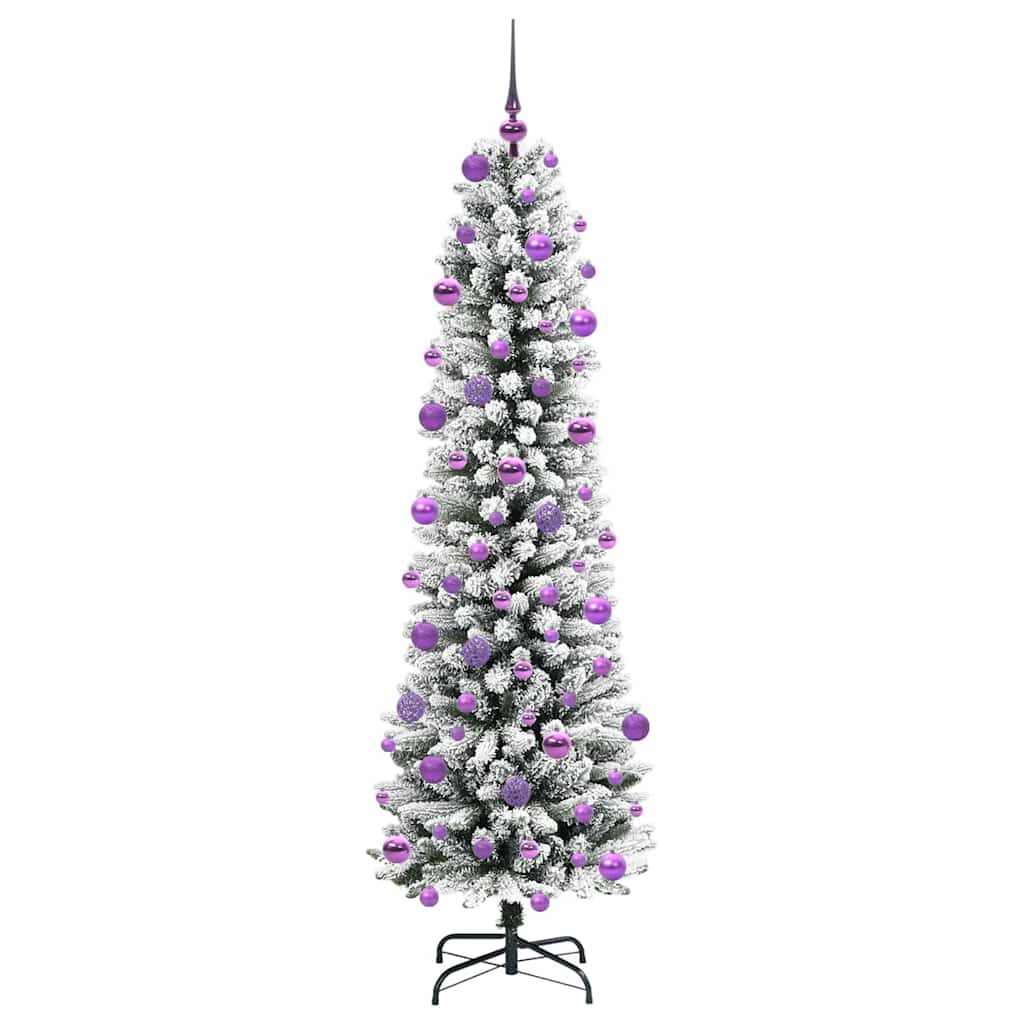 Albero Di Natale Artificiale Con 300 Led Bianco 210 cm - Image 4