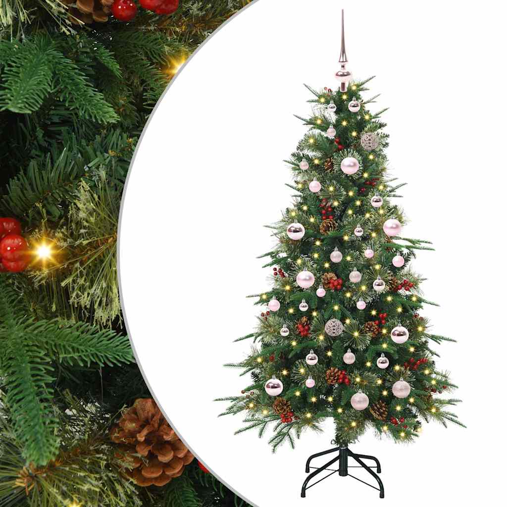 Albero Di Natale Artificiale Con Rami Pieghevoli Verde 150 cm