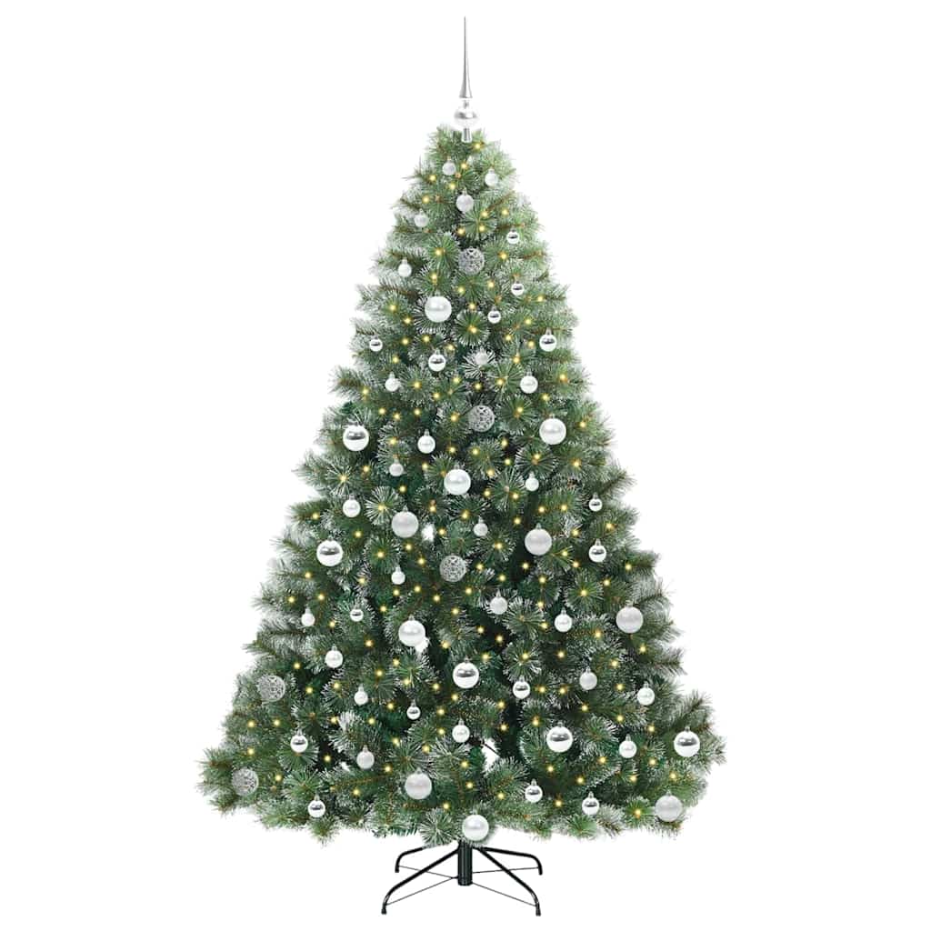 Albero Di Natale Artificiale Con 300 Led Verde 180 Cm Pe E Pvc - Image 3