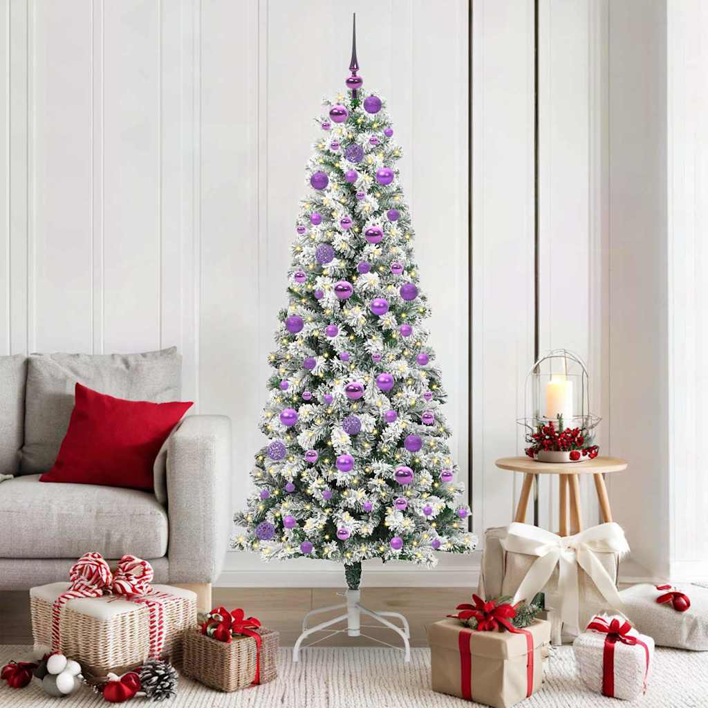Albero Di Natale Artificiale Con Rami Pieghevoli 180 cm