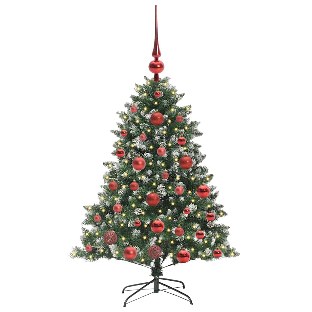Albero Di Natale Artificiale Con 150 Led Verde 120 cm - Image 3