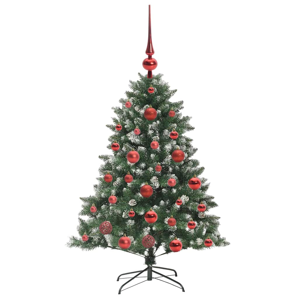Albero Di Natale Artificiale Con 150 Led Verde 120 cm - Image 4