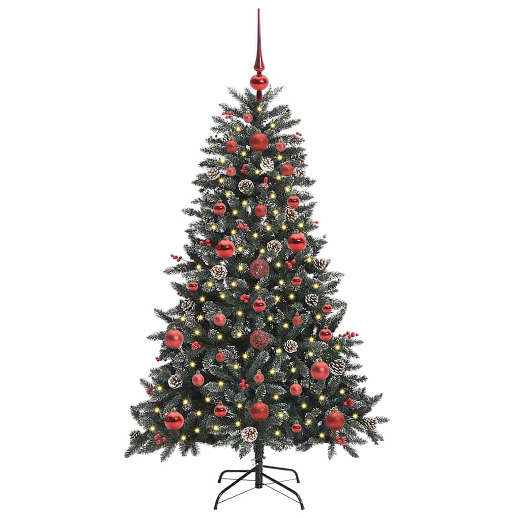 Albero Di Natale Artificiale Con 150 Led Verde 120 cm - Image 3