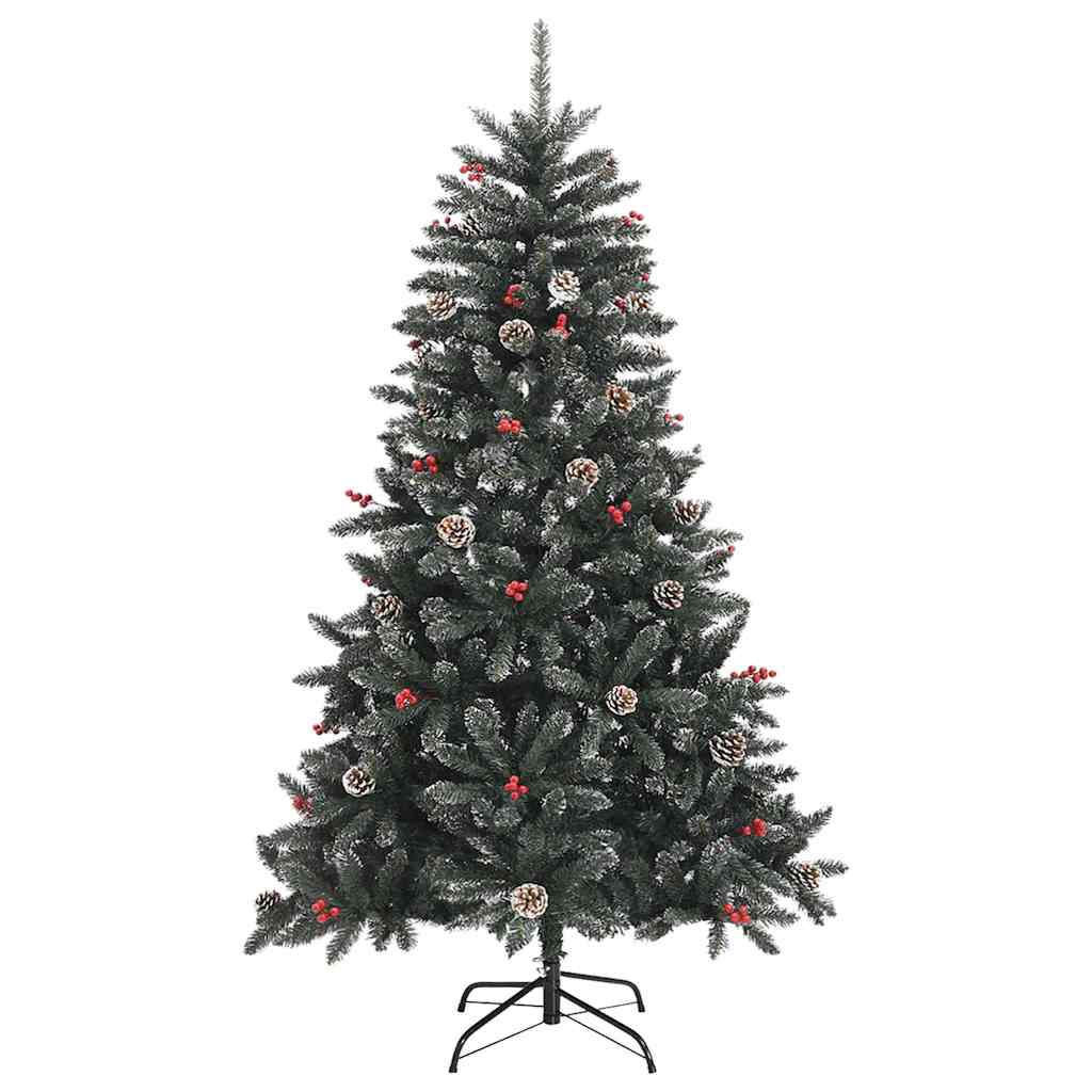 Albero Di Natale Artificiale Con 150 Led Verde 120 cm - Image 5