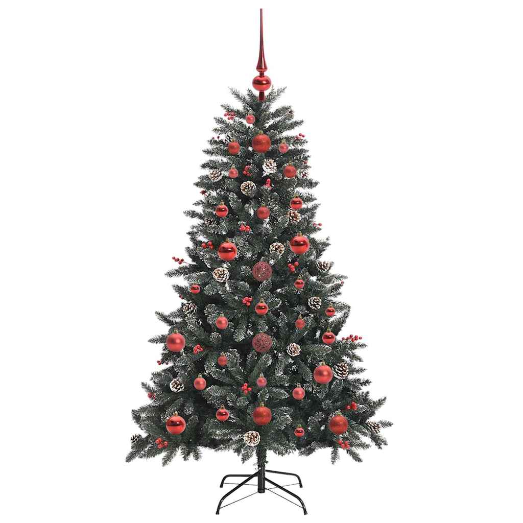 Albero Di Natale Artificiale Con 150 Led Verde 120 cm - Image 4