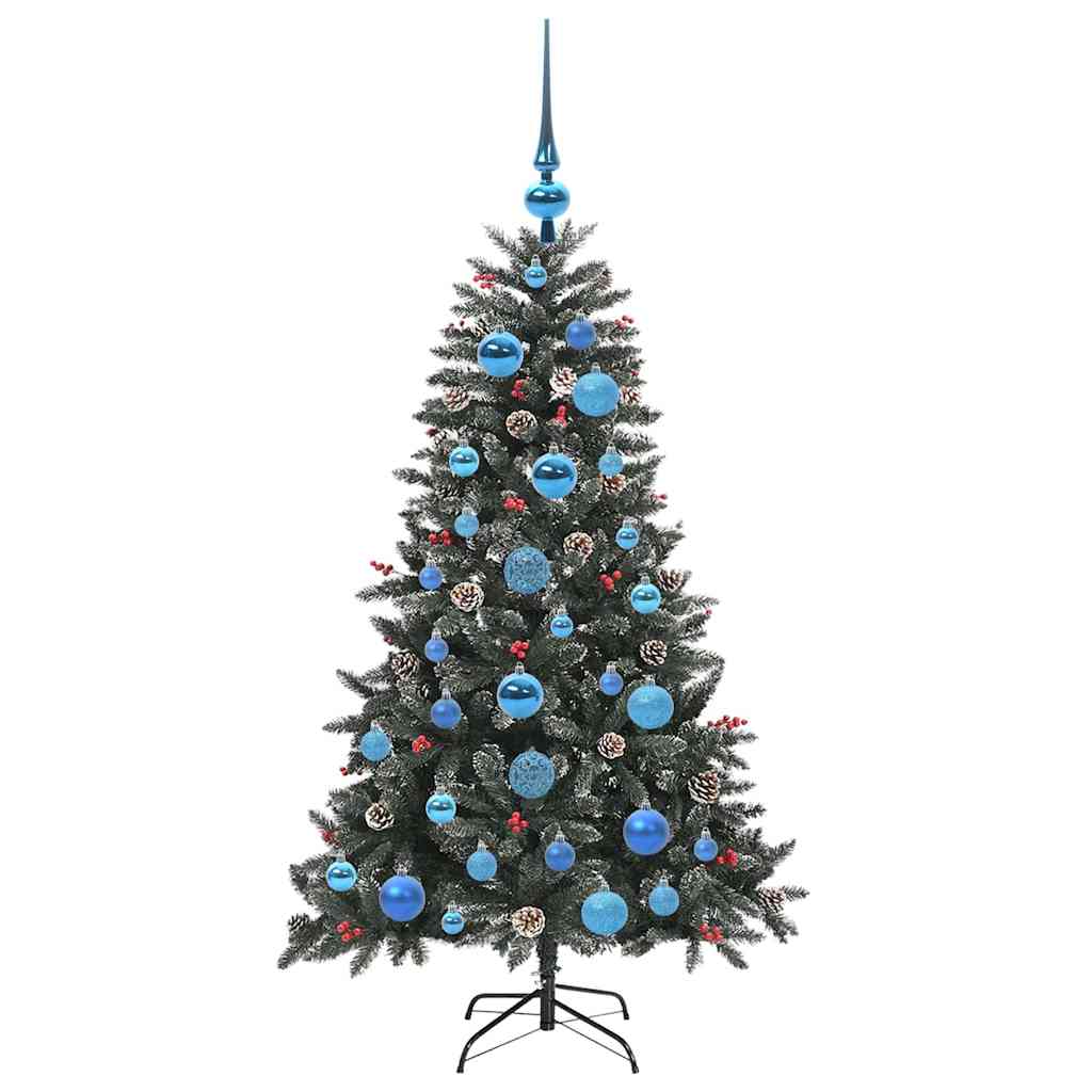 Albero Di Natale Artificiale Con 150 Led Verde 120 cm - Image 4