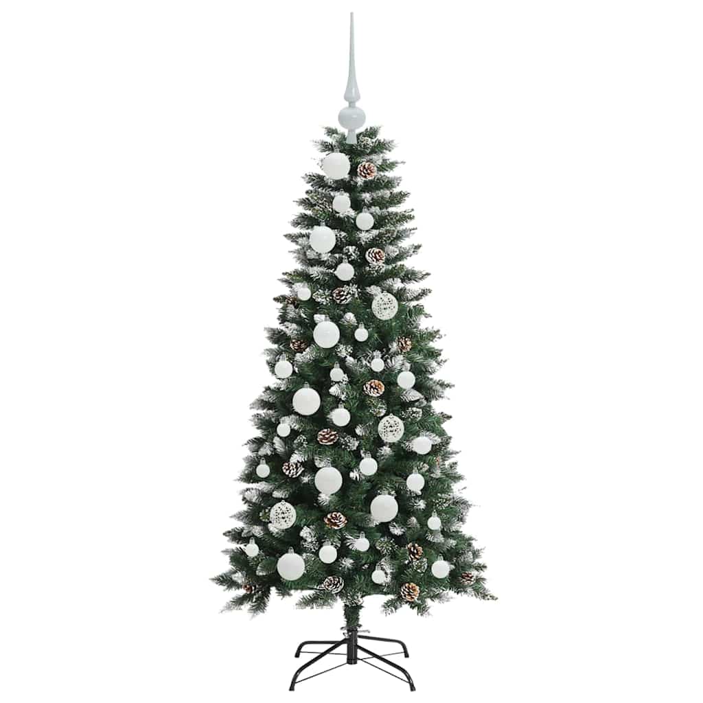 Albero Di Natale Artificiale Con 150 Led Verde 120 cm - Image 4