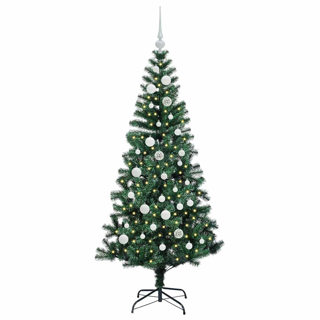 Albero Di Natale Artificiale Con Luci Integrate Verde 150 cm - Image 3