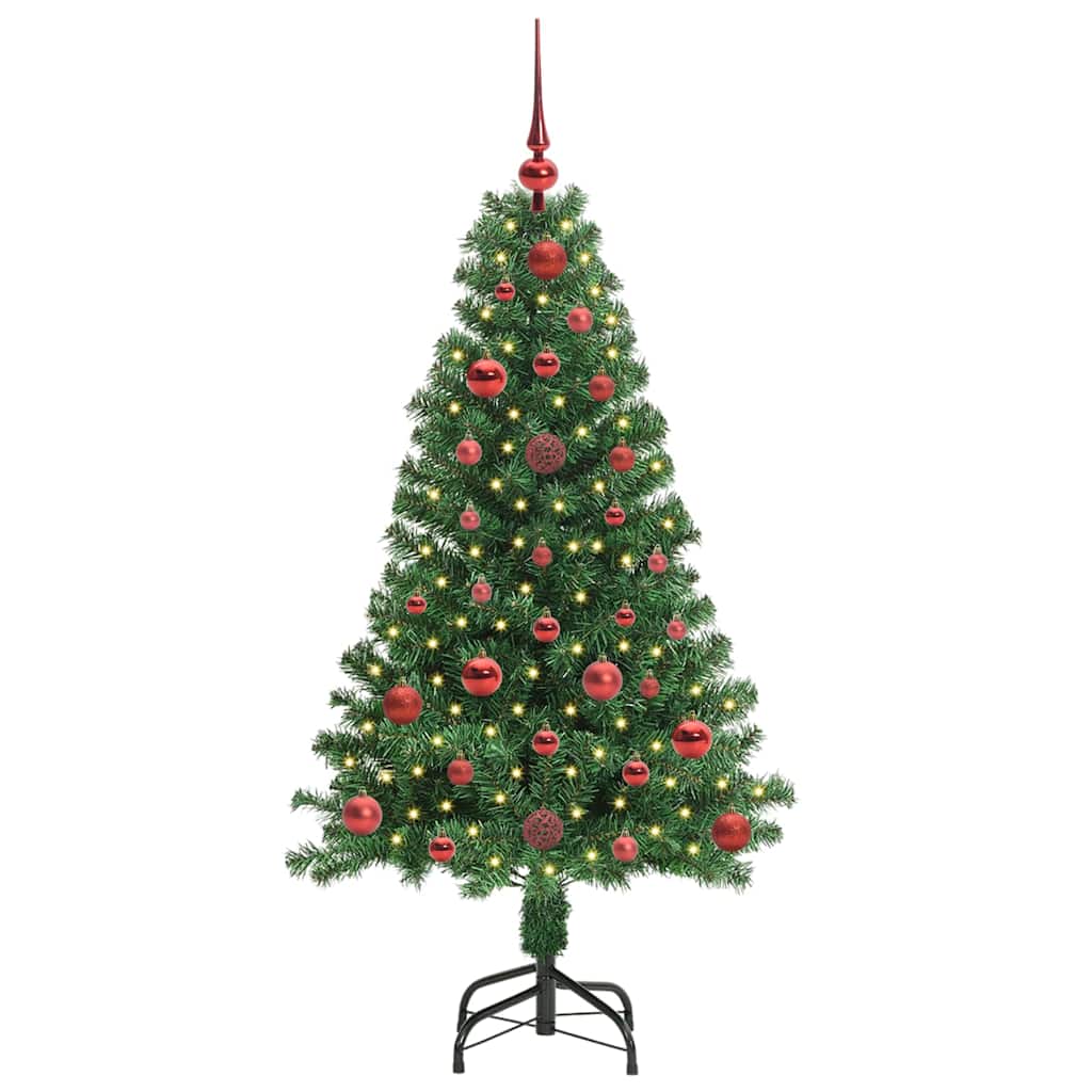 Albero Di Natale Artificiale Con 150 Led Verde 120 cm - Image 3