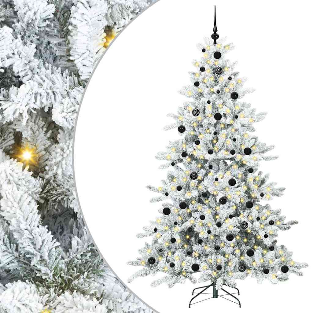 Albero Di Natale Artificiale Con Rami Pieghevoli 210 Cm Pvc