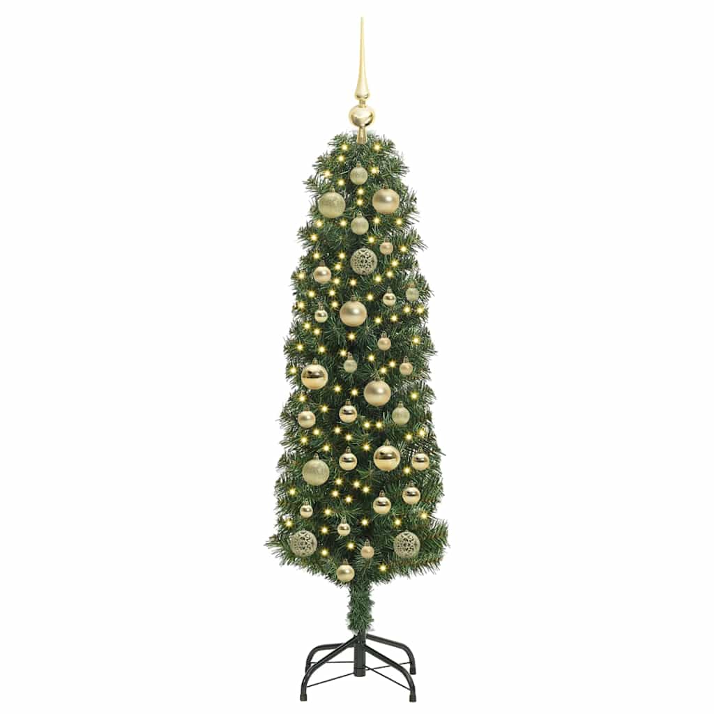 Albero Di Natale Artificiale Con 150 Led Verde 120 cm - Image 3
